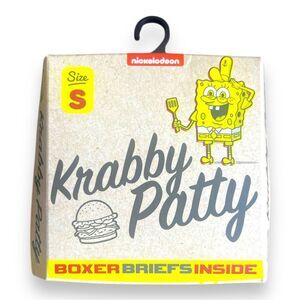 Crazy Boxer Briefs with Gift Box Nickelodeon Krabby Patty  SpongeBob Mens Size S